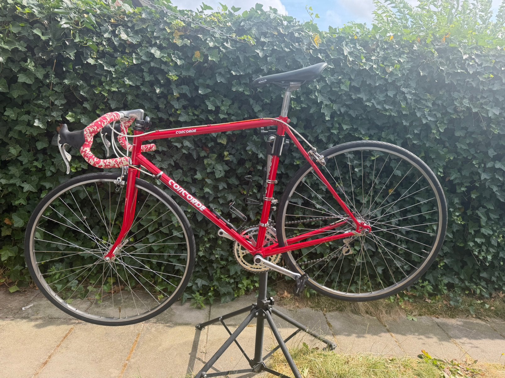 Vintage concorde racefiets maat 56 - rijklaar!, Fietsen en Brommers, 28 inch, Velgrem, Zo goed als nieuw, 53 tot 57 cm