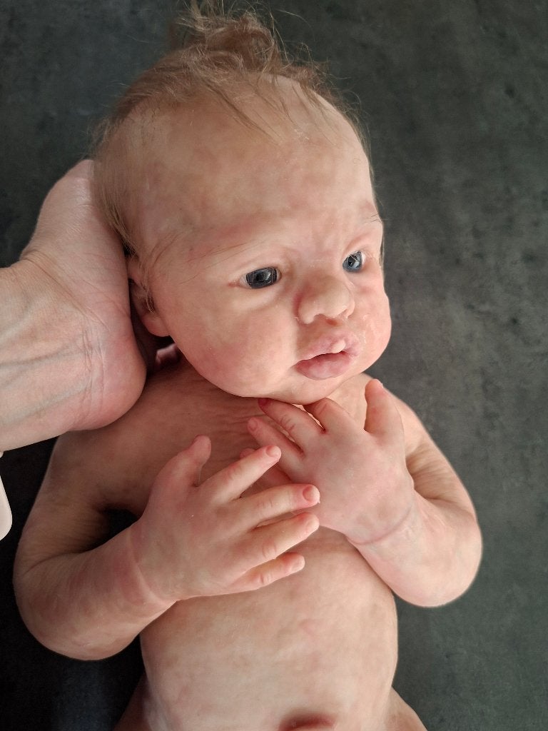 silicone reborn baby *2 certificaten, nieuw, D&W* promo!, Verzamelen, Ophalen of Verzenden, Nieuw, Babypop, Levensecht of Reborn
