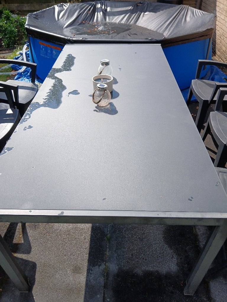 tuintafel, Ophalen, Gebruikt, Rechthoekig, Aluminium