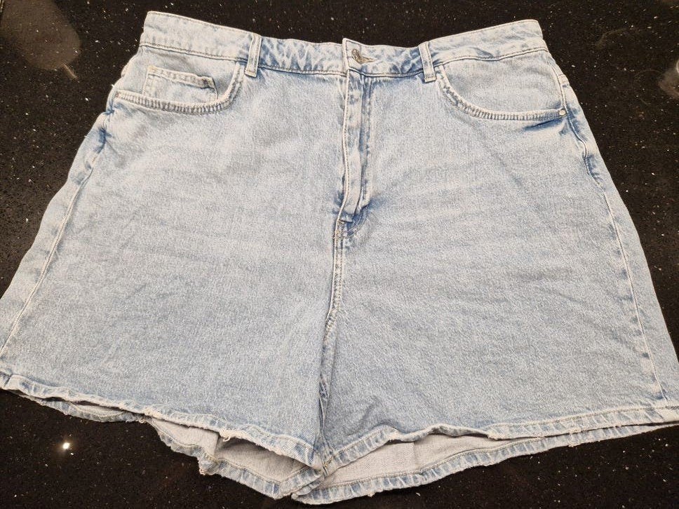 MS jeans short mt 50, Kleding | Dames, Spijkerbroeken en Jeans, Blauw, Overige jeansmaten, Ophalen of Verzenden, Zo goed als nieuw