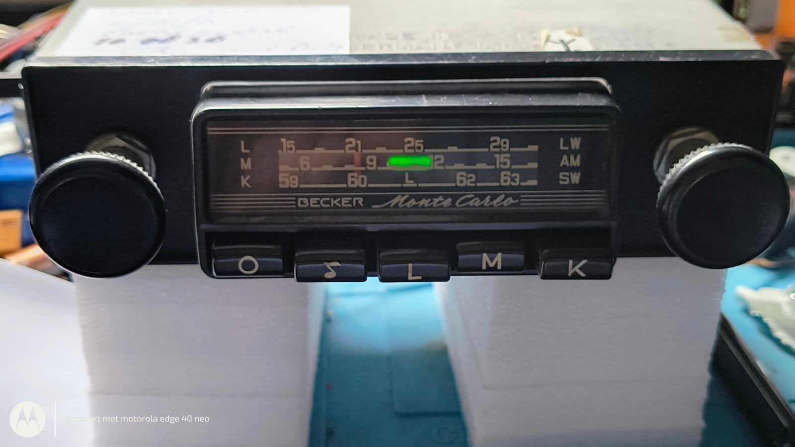 Becker Monte Carlo L/K/M Autoradio - Vintage Klassieker, Ophalen of Verzenden