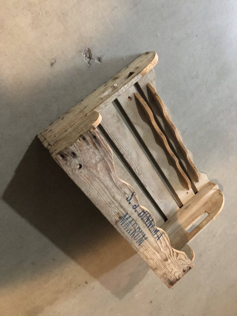 Oude drank houder, Overige typen, Hout, Ophalen of Verzenden, Zo goed als nieuw