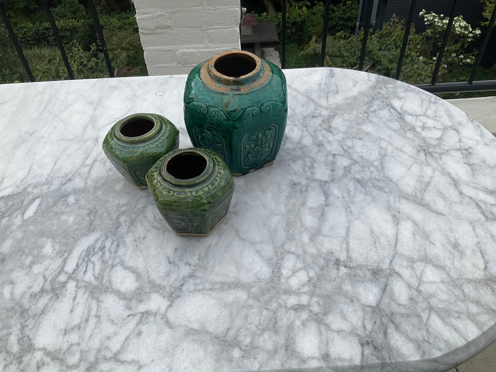 groene gemberpotten, Antiek en Kunst, Ophalen of Verzenden
