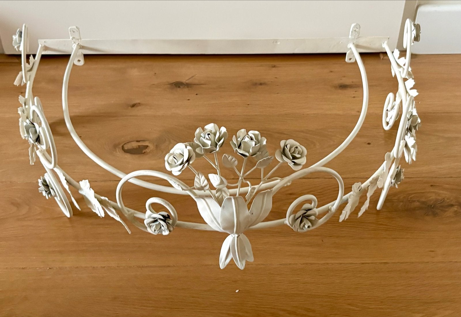 Brocante smeedijzeren hemelbed decoratie, Ophalen