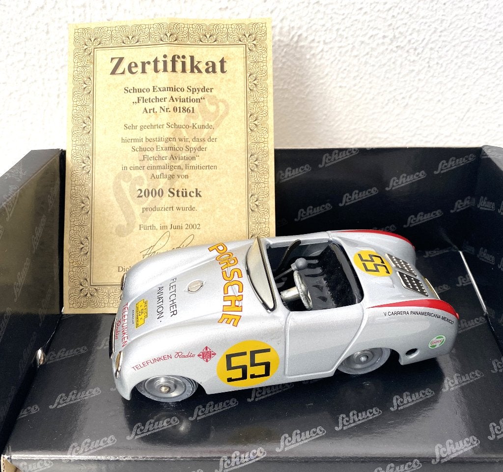 Schuco Classic Examico– Porsche 550 Spyder, Verzenden