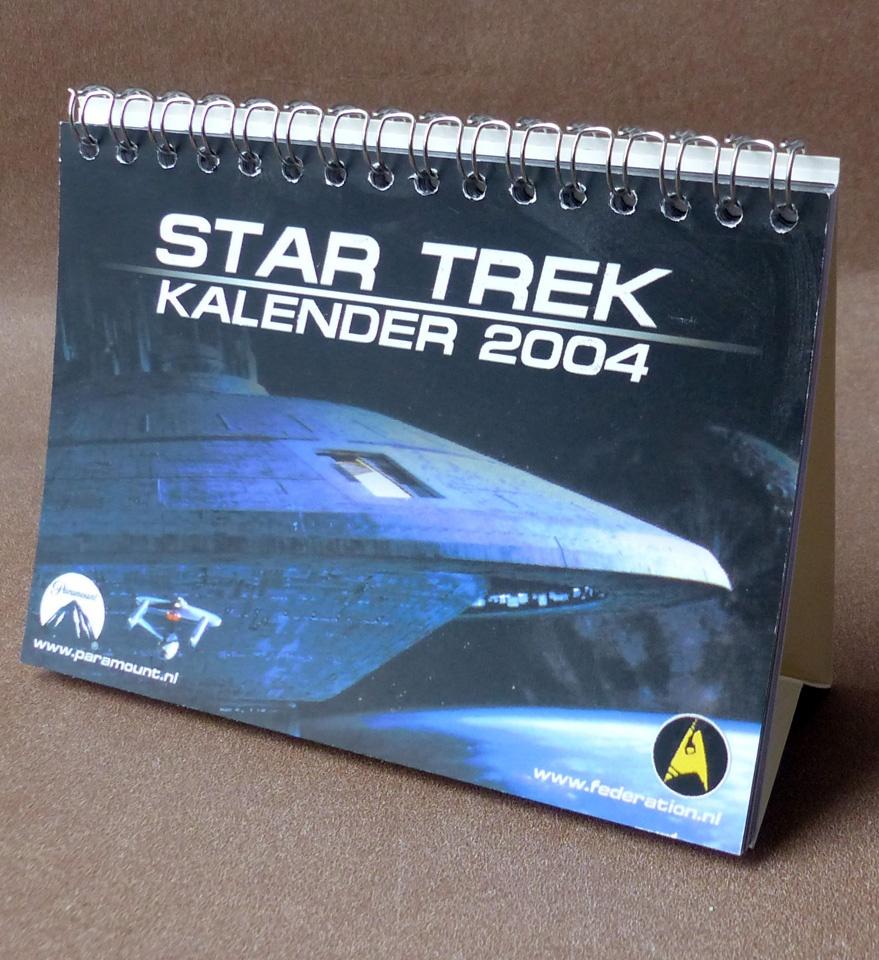 Star Trek kalender 2004 The Federation fanclub Nederland, Ophalen of Verzenden, Gebruikt, Tv, Overige typen