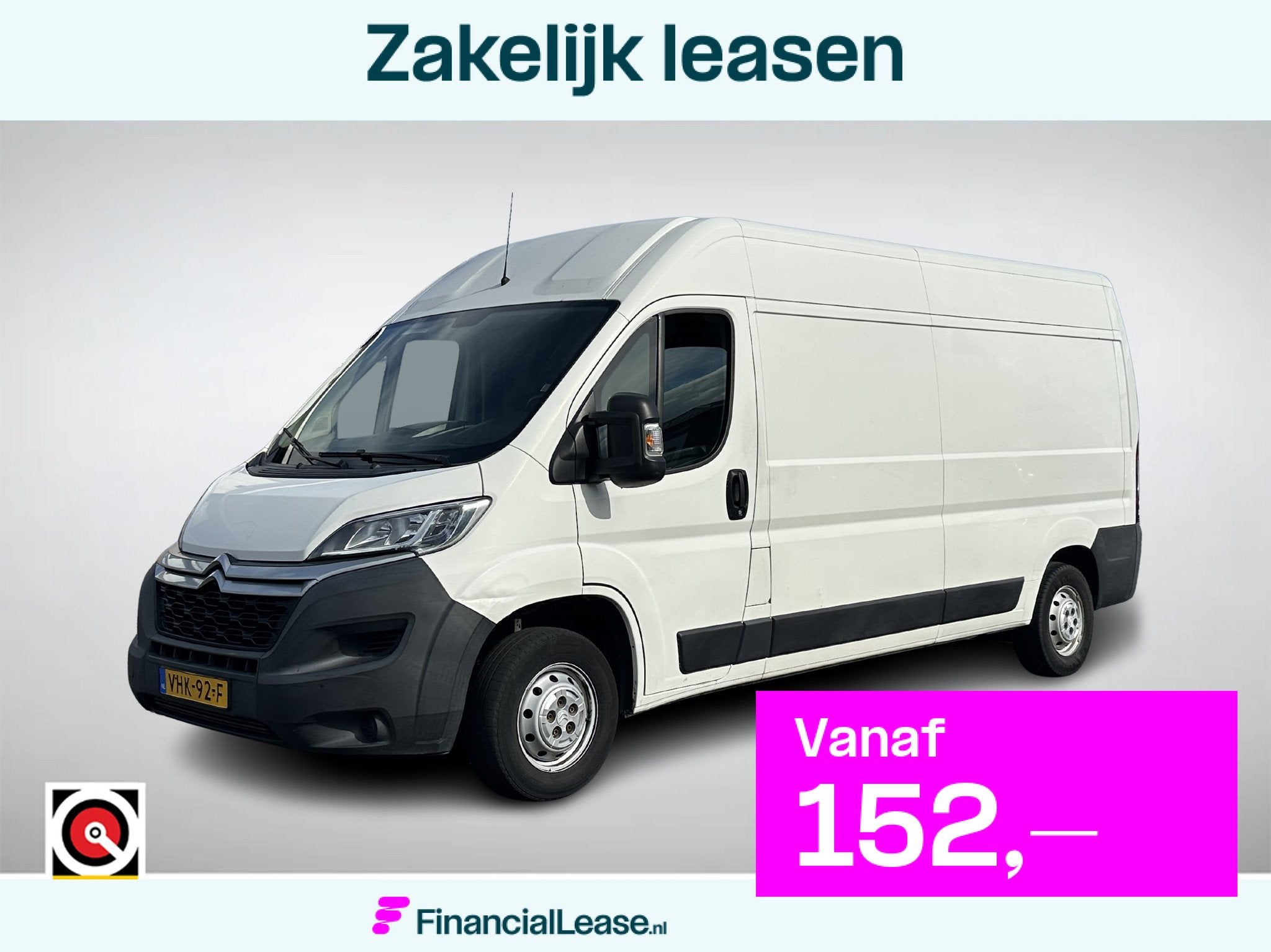 Citroen Jumper 2.0 BlueHDi | L3H2 Economy 3-Pers | Airco | C, Voorwielaandrijving, 3300 kg, Gebruikt, Euro 6