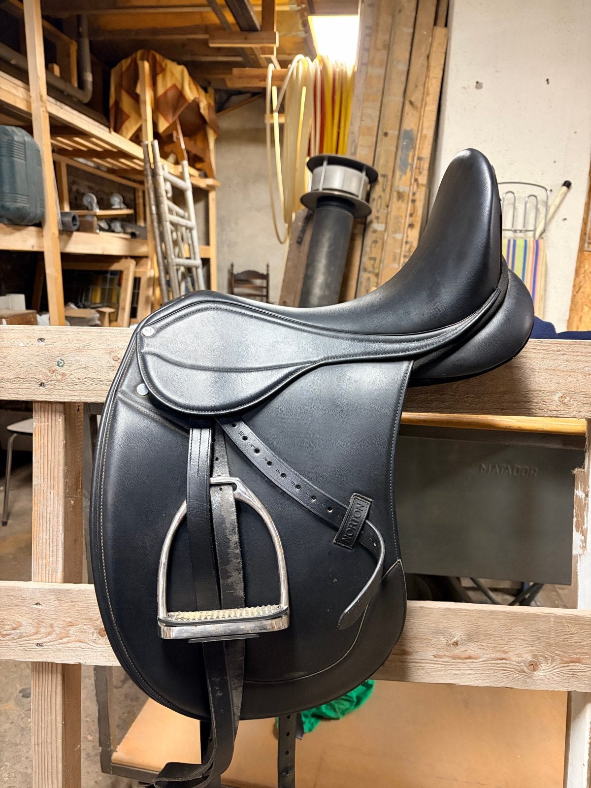 Norton Dressuur zadel 17 inch, Dieren en Toebehoren, Ophalen, Gebruikt, Dressuur, Overige merken