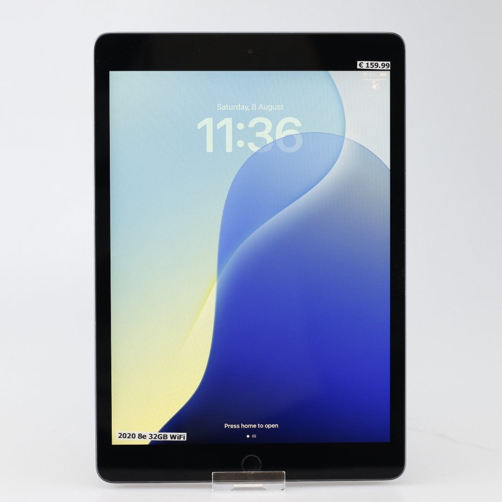 iPad 8e 2020 32GB WiFi Space Gray, Apple, Zo goed als nieuw, Support@apple.com, One Apple Park Way
Cupertino, CA 95014
United States