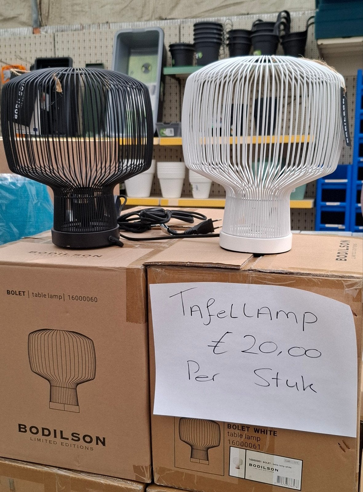 schemerlamp staande in 2 kleuren  nieuw, Huis en Inrichting, Ophalen, Nieuw