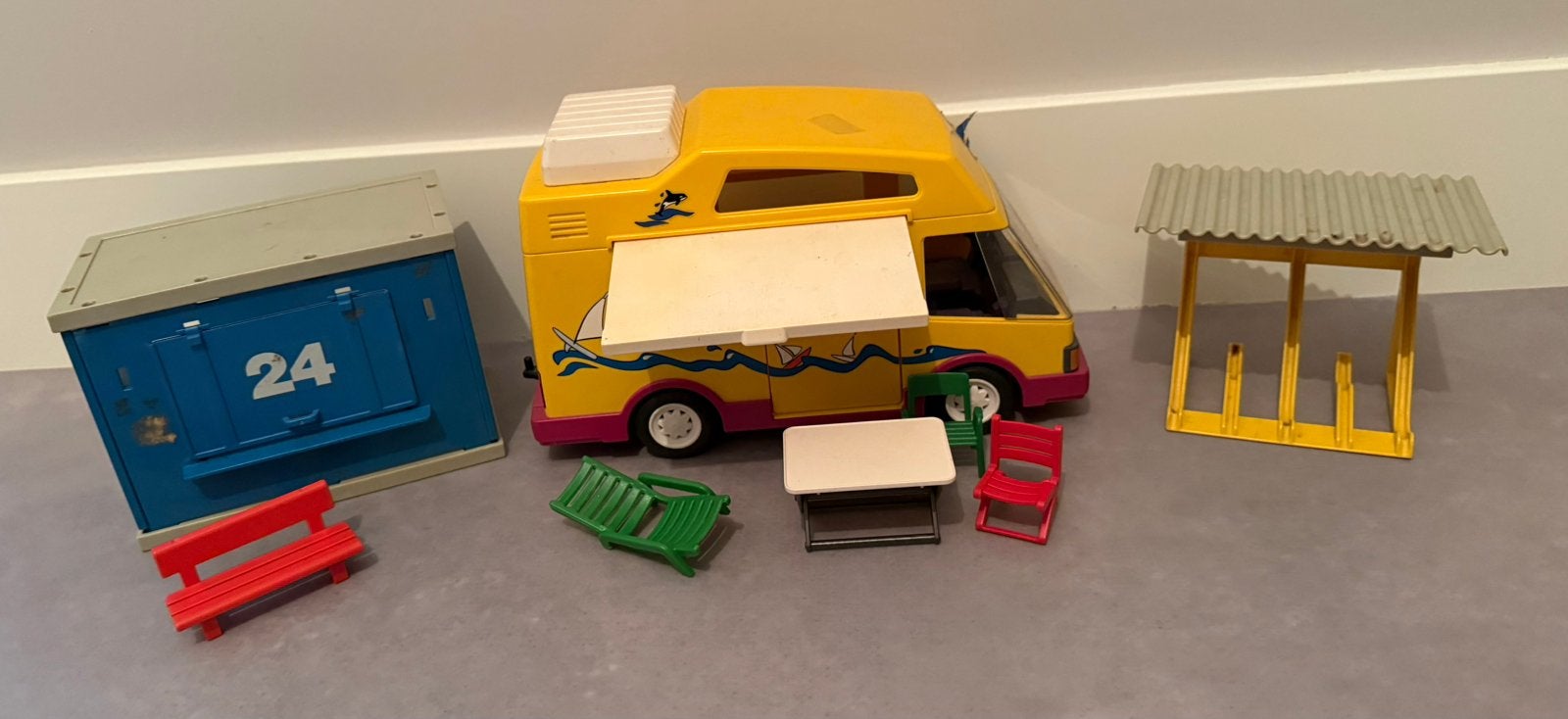 Grote Playmobil collectie: Camper, speeltuin, eenhoorns, Ophalen, Gebruikt, Complete set