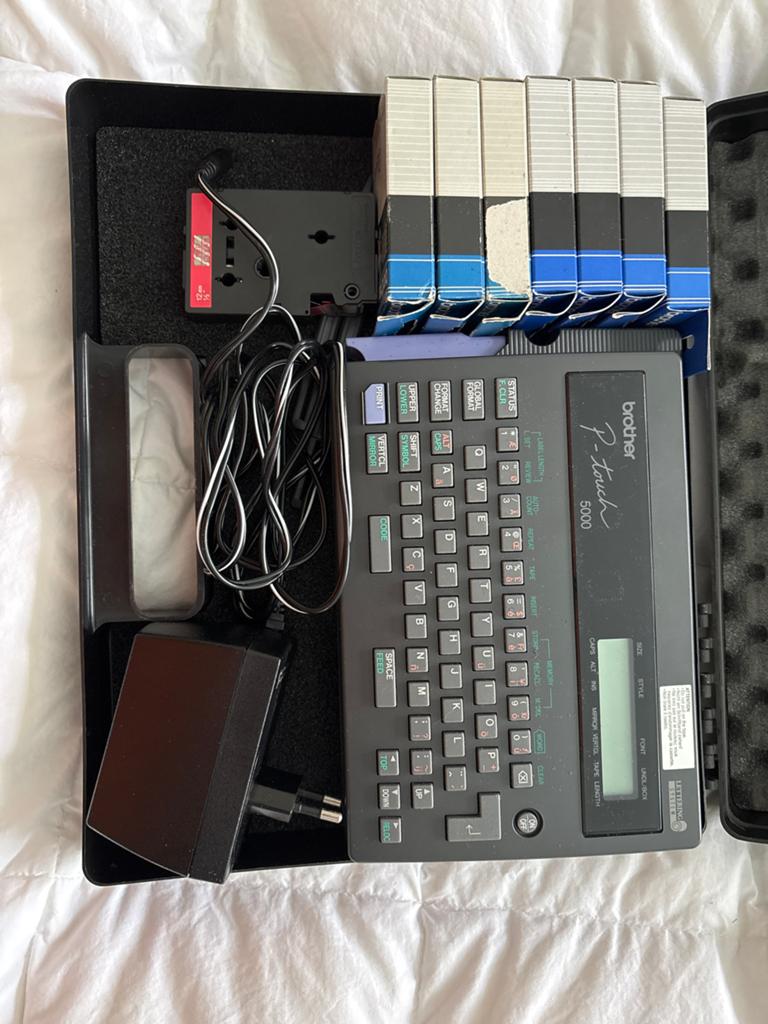 Brother P-Touch 5000 Labelprinter met diverse tapes, Ophalen, Gebruikt, Qwerty, Tape-label