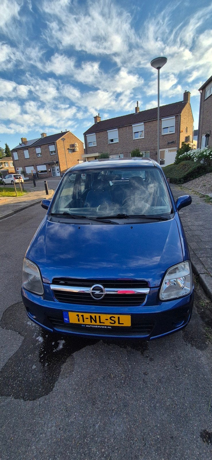 Opel Agila 1.2 I 16V 2003 Blauw, Auto's, Opel, Voorwielaandrijving, Blauw, Origineel Nederlands, Handgeschakeld