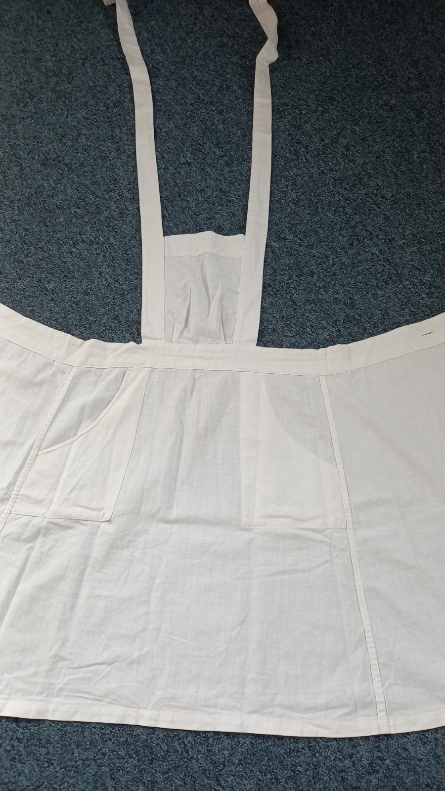 Vintage Zusterschort - Wit Katoen, Kleding | Dames, Carnavalskleding en Feestkleding, Ophalen of Verzenden, Zo goed als nieuw