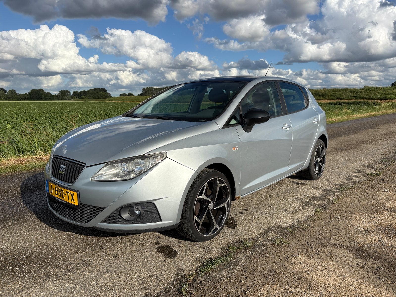 Seat Ibiza 1.4 16V 63KW 5DRS 2009 Grijs, Auto's, Voorwielaandrijving, 40 €/maand, 4 cilinders, Ibiza