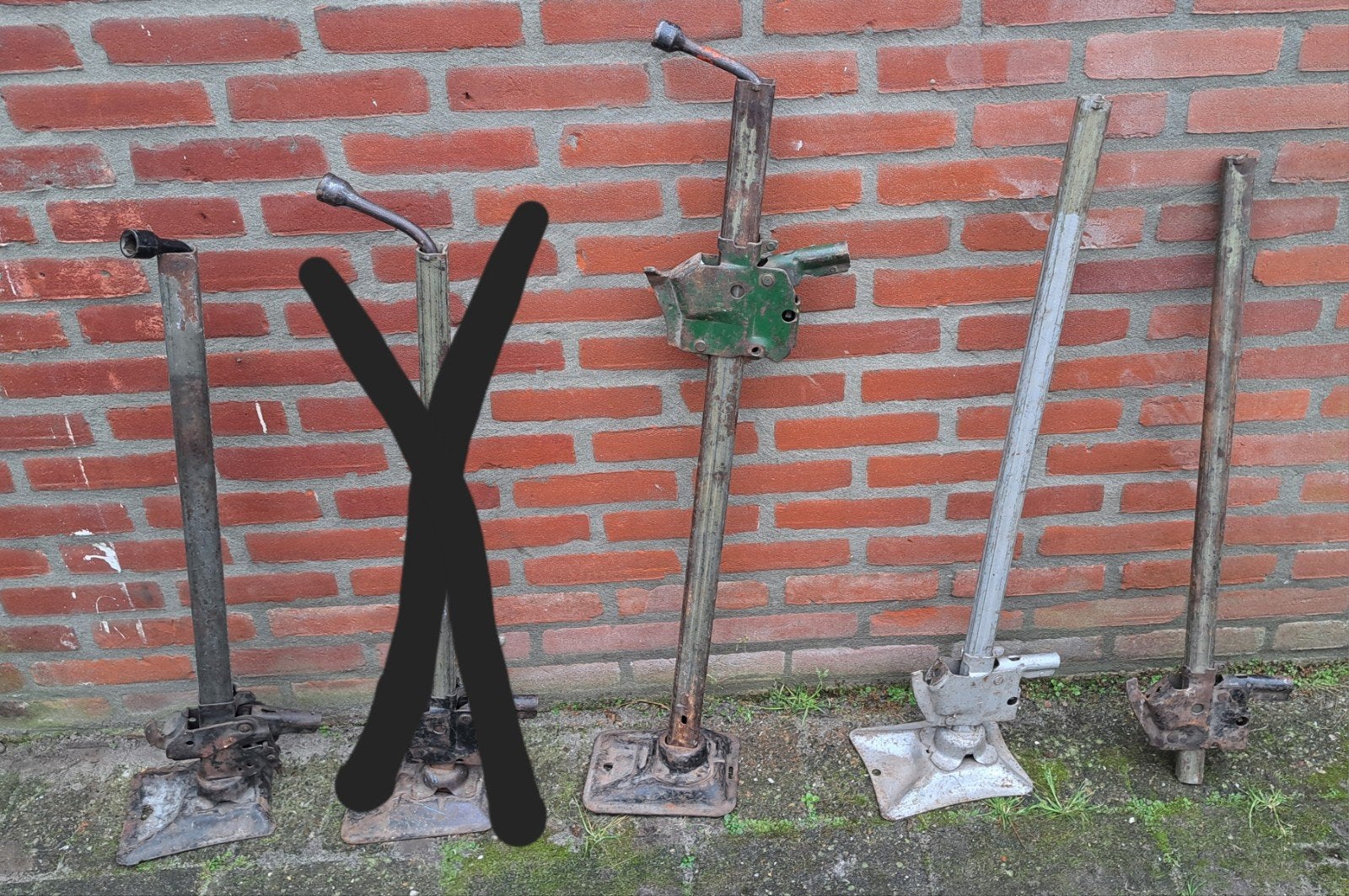 Diverse krikken: bumperkrik, Amerikaanse krik, hi-lift, Ophalen of Verzenden, Gebruikt, Manueel, Schaarkrik