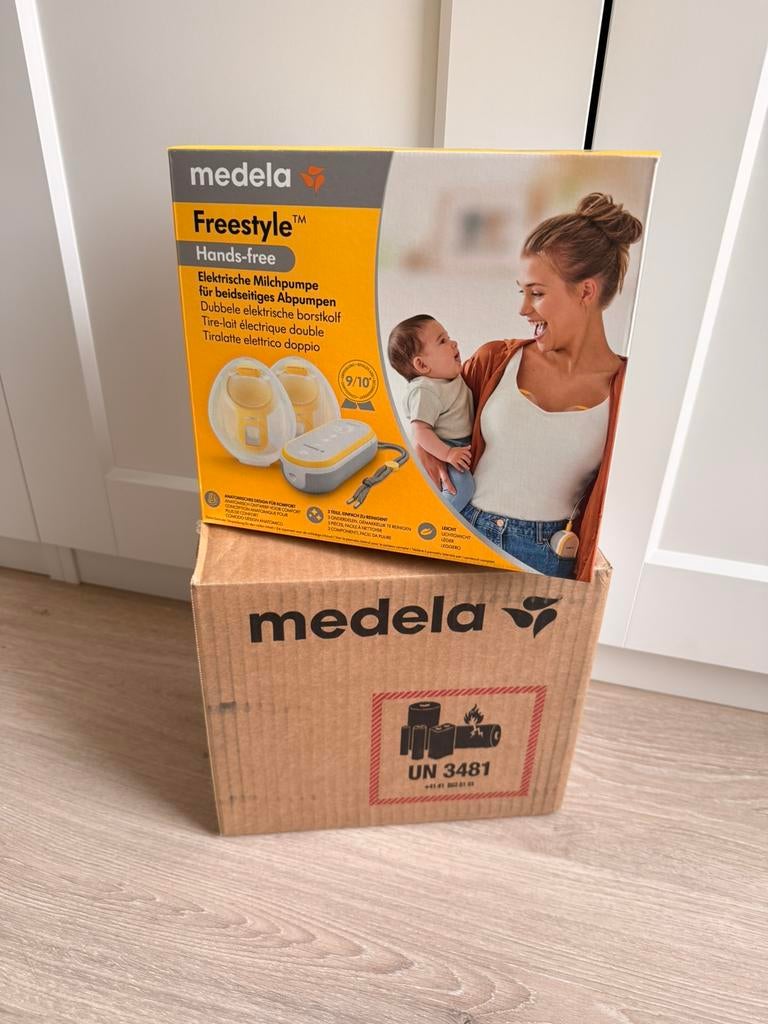 Medela freestyle dubbele borstkolf draadloos, Kinderen en Baby's, Babyvoeding en Toebehoren, Zo goed als nieuw, Borstkolf, Ophalen of Verzenden