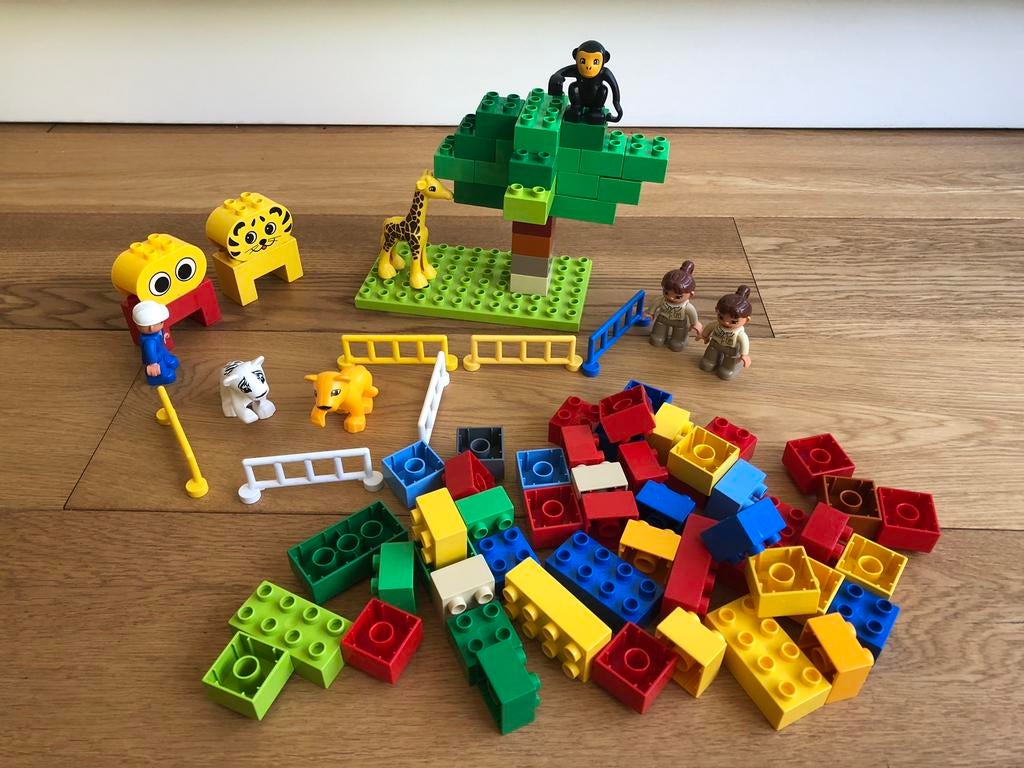 Duplo met dierentuindieren, Kinderen en Baby's, Speelgoed | Duplo en Lego, Ophalen of Verzenden, Gebruikt, Duplo