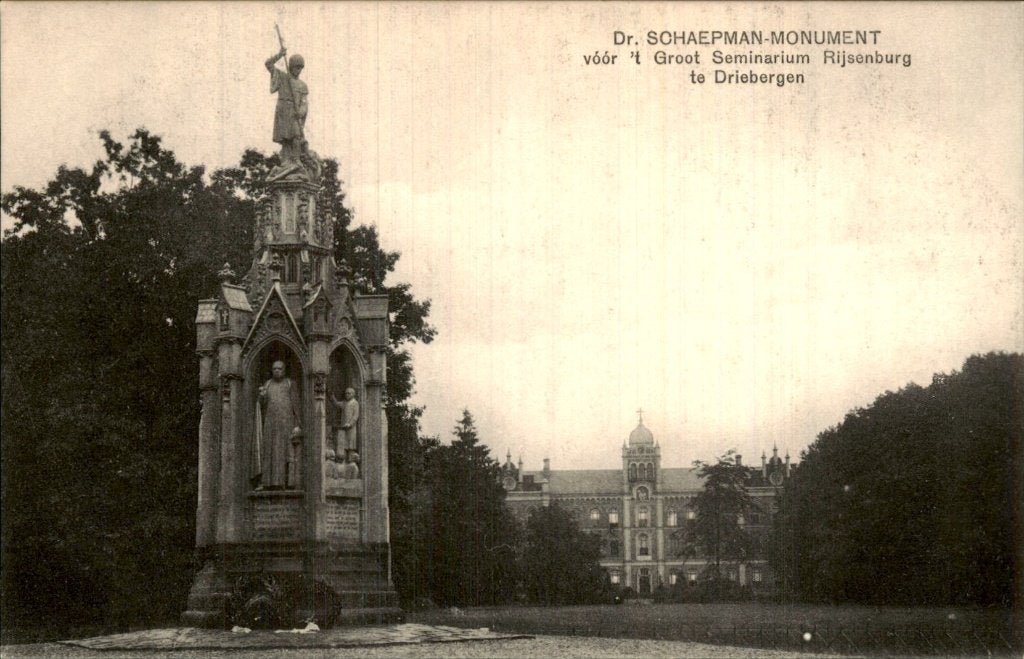 Driebergen - Dr. Schaepman-monument - voor Groot Seminarium, Ophalen of Verzenden, Voor 1920, Ongelopen, Utrecht