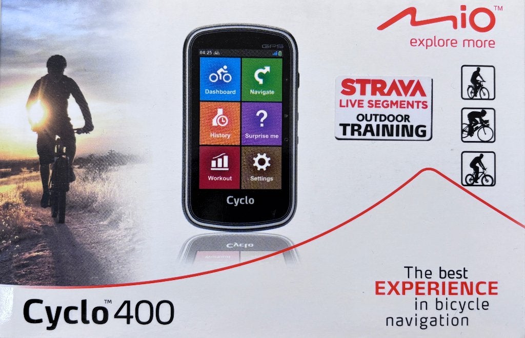 TE KOOP: Mio Cyclo 400 fietscomputer, Fietsen en Brommers, Fietsaccessoires | Fietscomputers, Ophalen, Waterdicht, Zo goed als nieuw