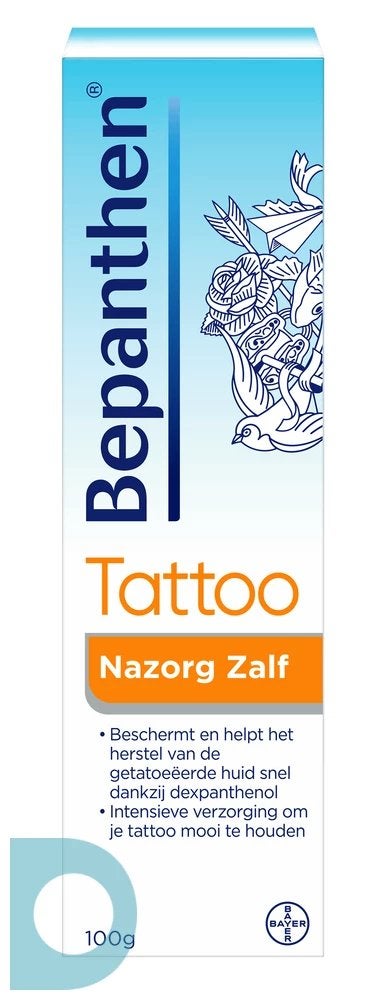 Bepanthen Tattoo Nazorg Zalf 100GR, Verzenden, Nieuw, Overige typen