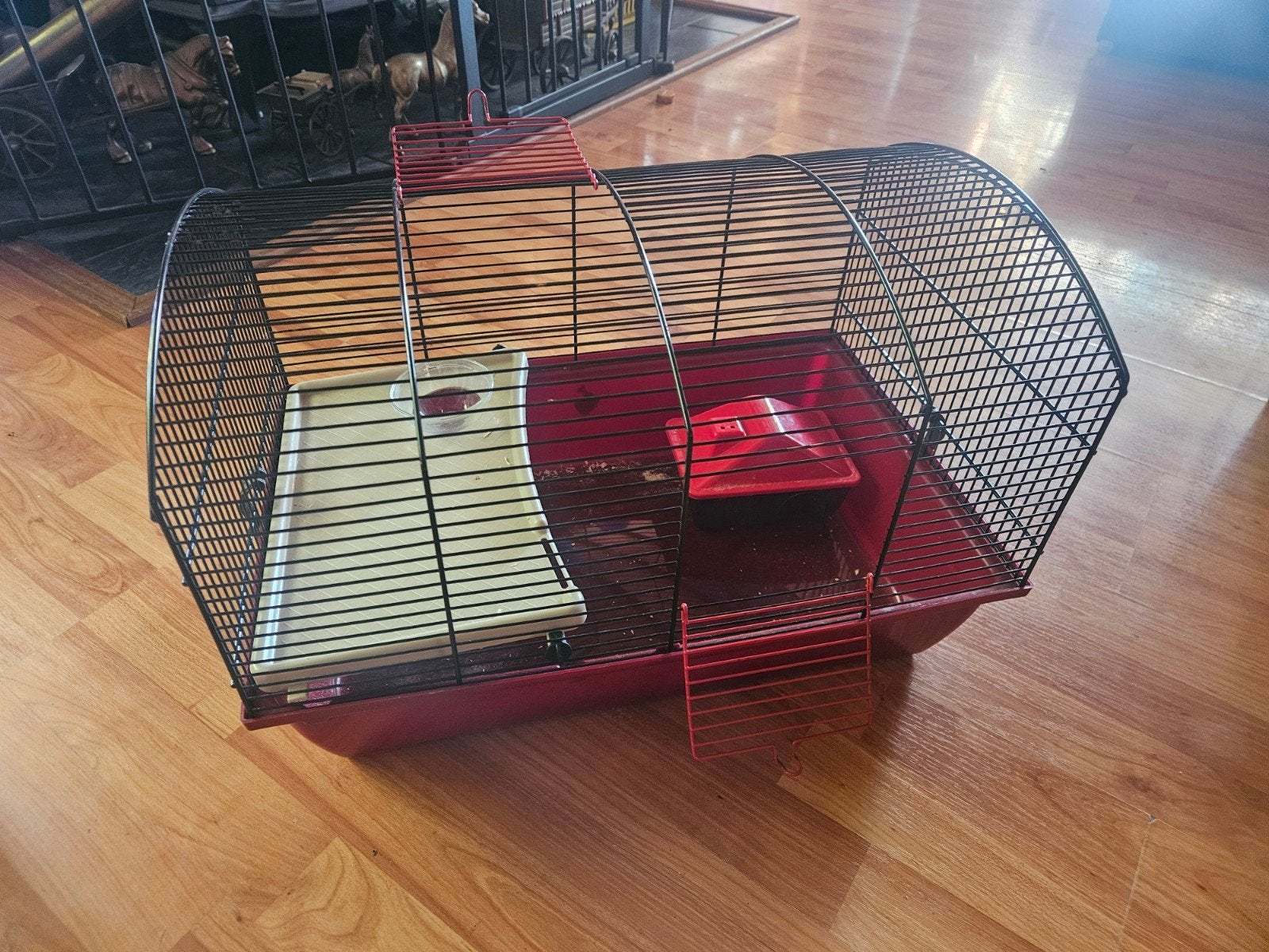 Mooi klein Hamster kooitje, Dieren en Toebehoren, Knaagdieren en Konijnen | Hokken en Kooien, Gebruikt, Minder dan 75 cm, Ophalen