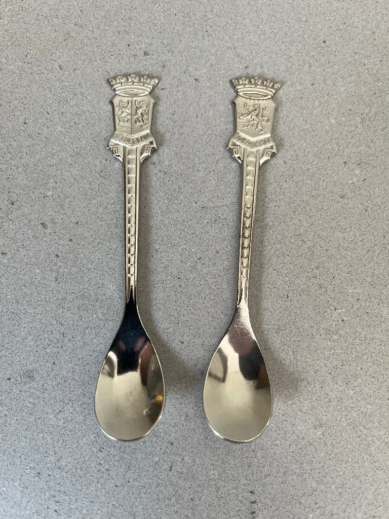 2 theelepels Overijssel & Gelderland, Antiek en Kunst, Antiek | Bestek, Ophalen of Verzenden