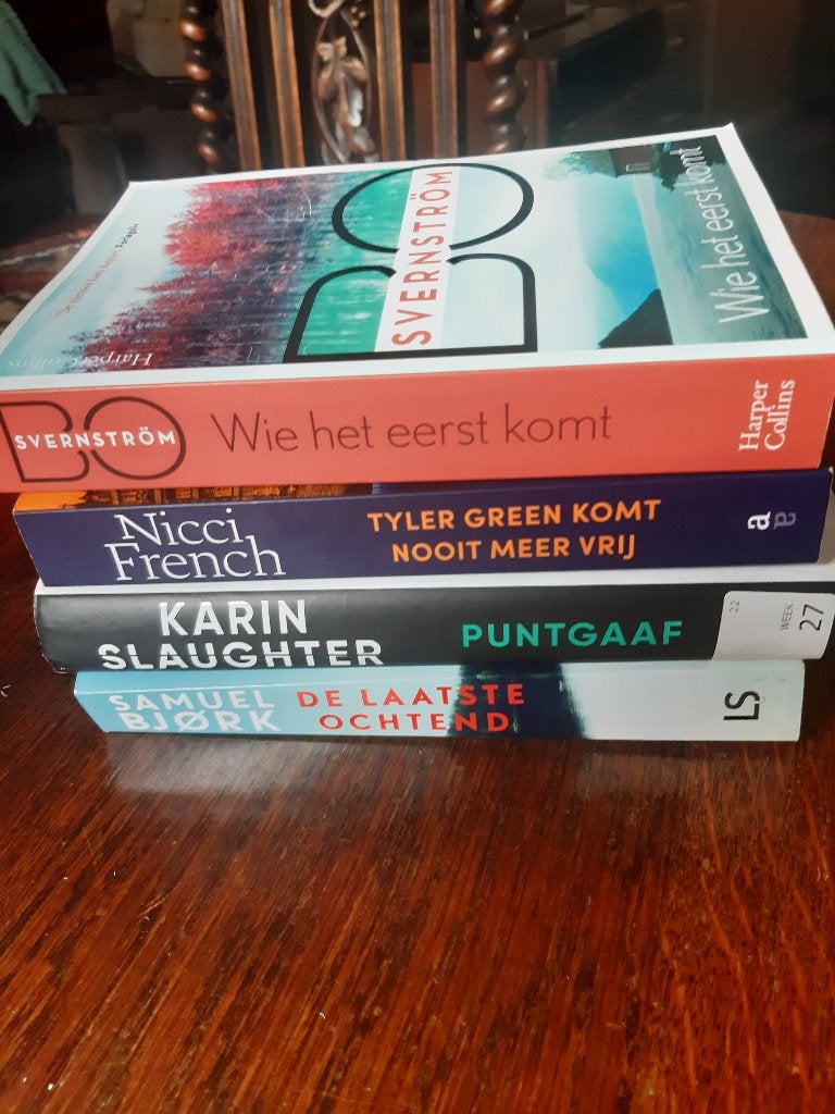 4 spannende thrillers van diverse auteurs, Boeken, Ophalen of Verzenden, Gelezen, Diverse auteurs, Europa overig
