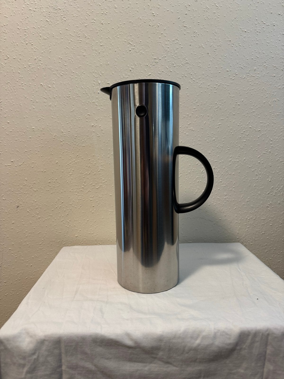 Stelton Erik Magnussen thermoskan - Gebruikt, Theepot/fluitketel, Gebruikt, Zilver, Ophalen of Verzenden