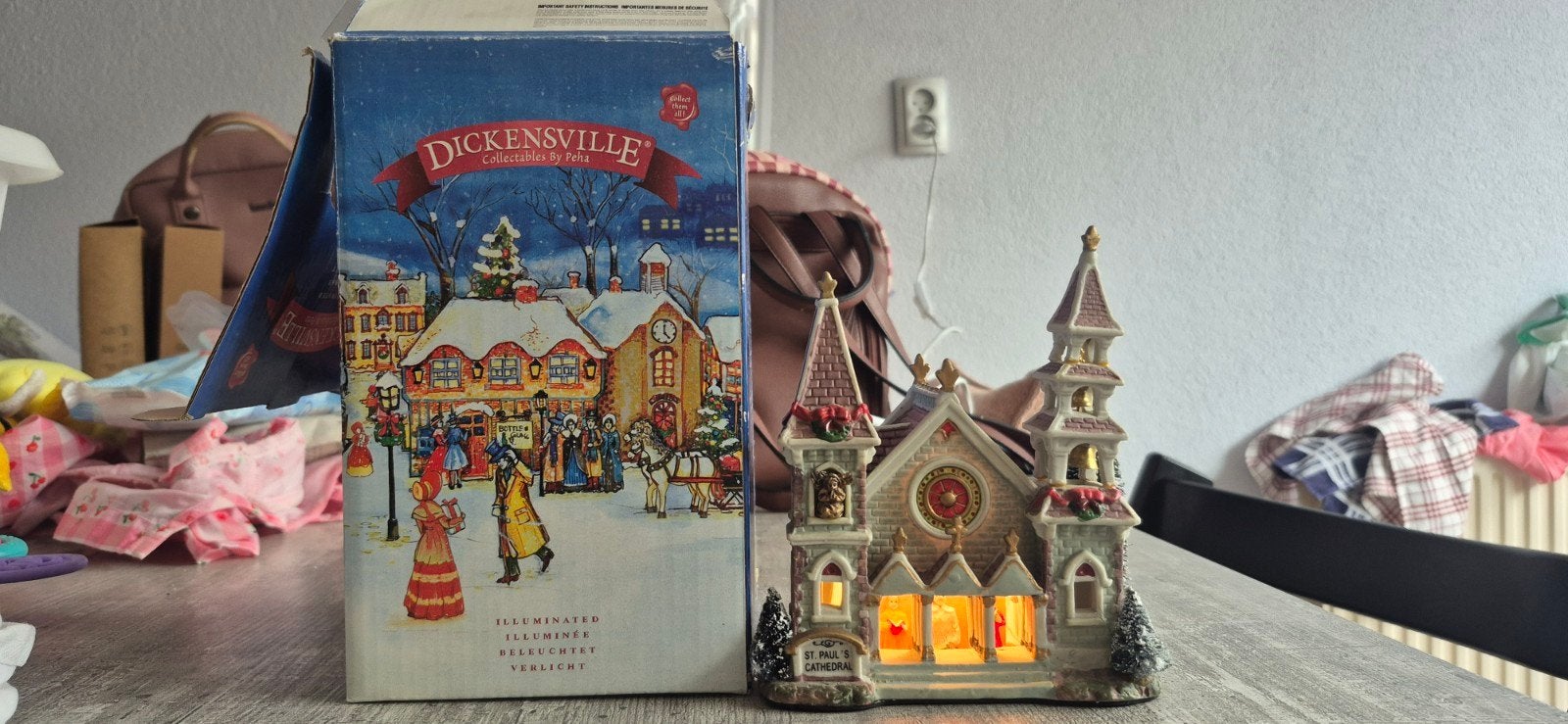 Dickensville kathedraal kerstversiering, Diversen, Kerst, Ophalen of Verzenden