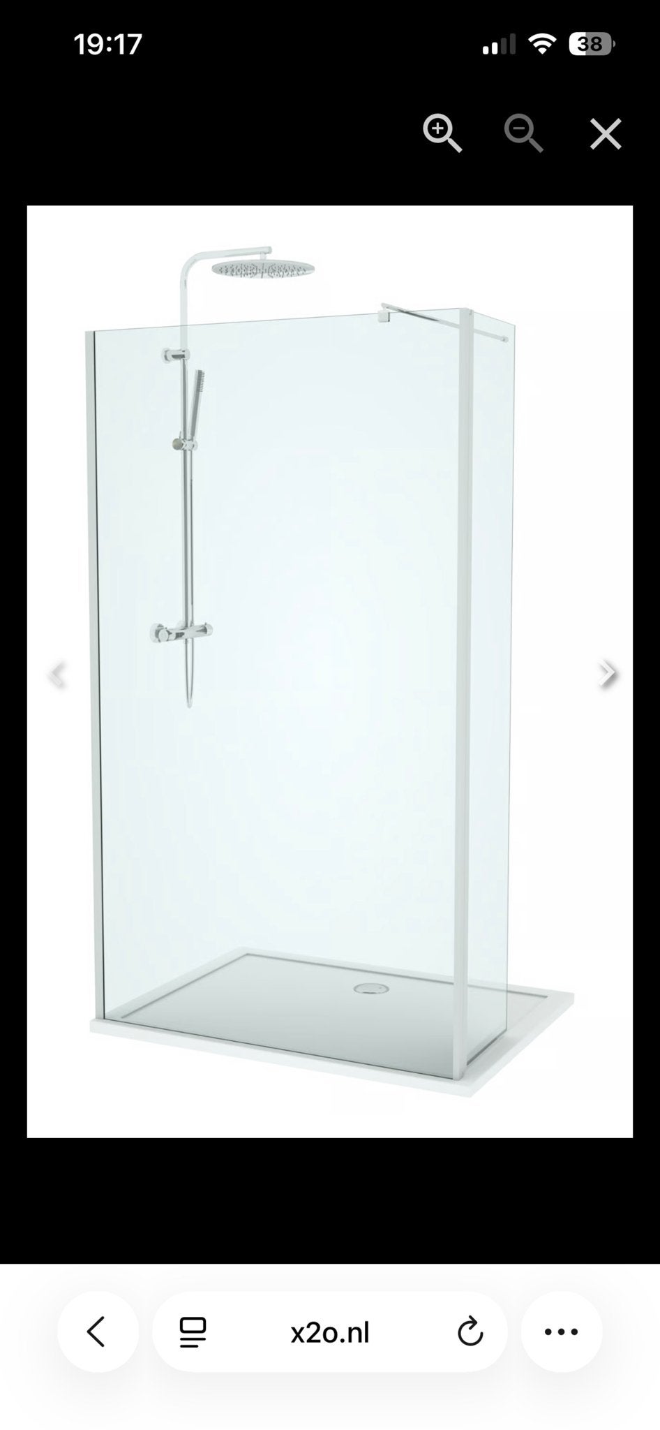 Nieuwe Douchewand - Verkeerd Besteld - Halve Prijs!, Doe-het-zelf en Verbouw, Ophalen of Verzenden, Nieuw, Glas, Douche