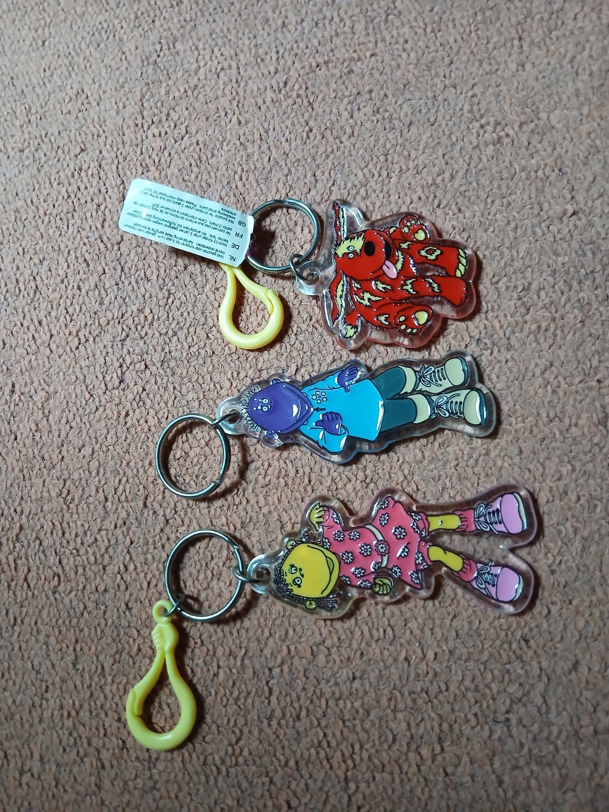 Set van 3 sleutelhangers: Tweenies, Ophalen of Verzenden, Nieuw, Knuffel of Figuurtje