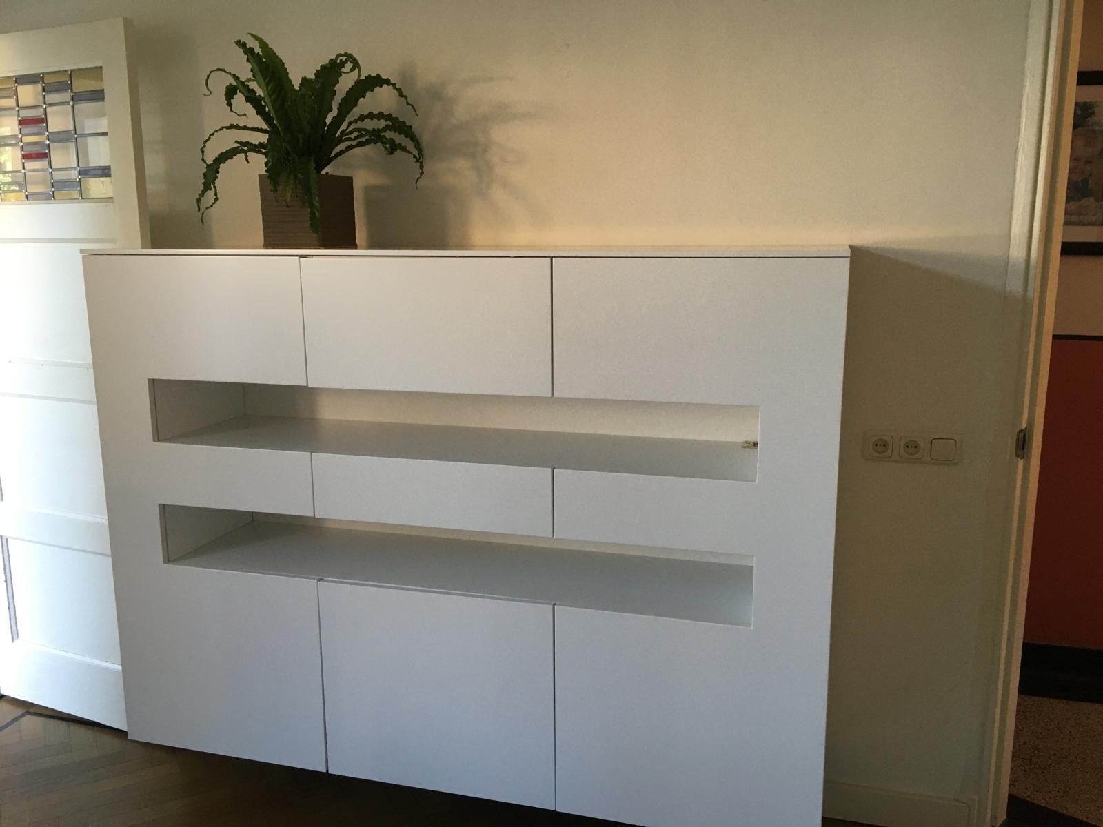 Moderne Servieskast van KARAT - Wit Design, Ophalen, Overige materialen, Gebruikt, 100 tot 150 cm