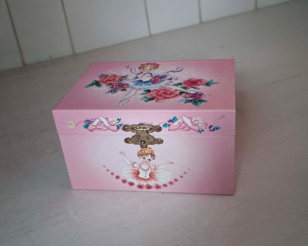 Ballerina muziekdoosje met spiegel, Ophalen of Verzenden, Gebruikt