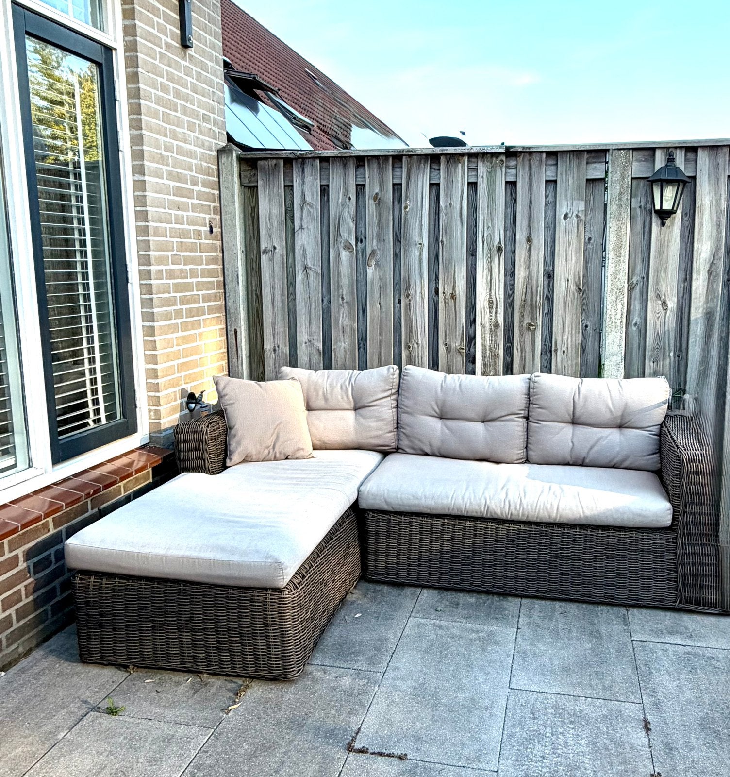 Z.g.a.n. Wicker Loungebank, Ophalen, Zo goed als nieuw, Wicker