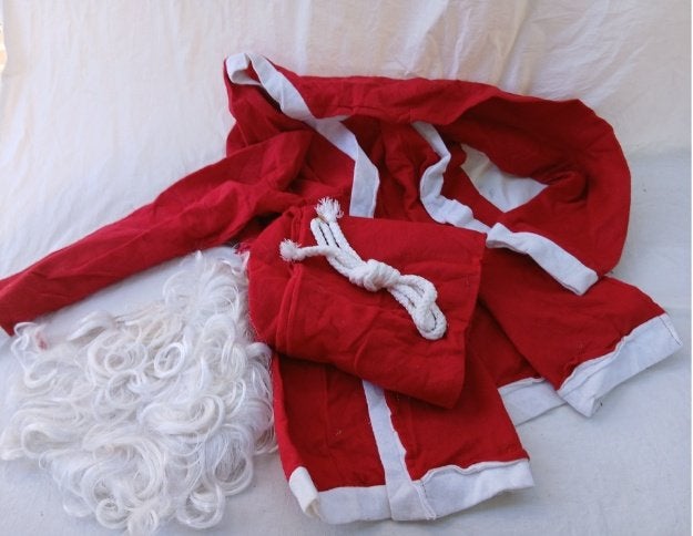 Kerstman pak, Kleding | Heren, ., Ophalen of Verzenden, Zo goed als nieuw, .
