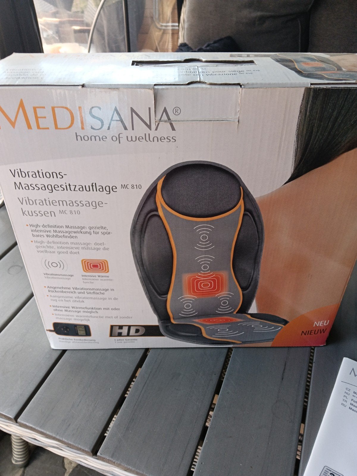 Medisana Vibratiemassagekussen MC 810, Ophalen of Verzenden, Zo goed als nieuw, Massagestoel of Kussen