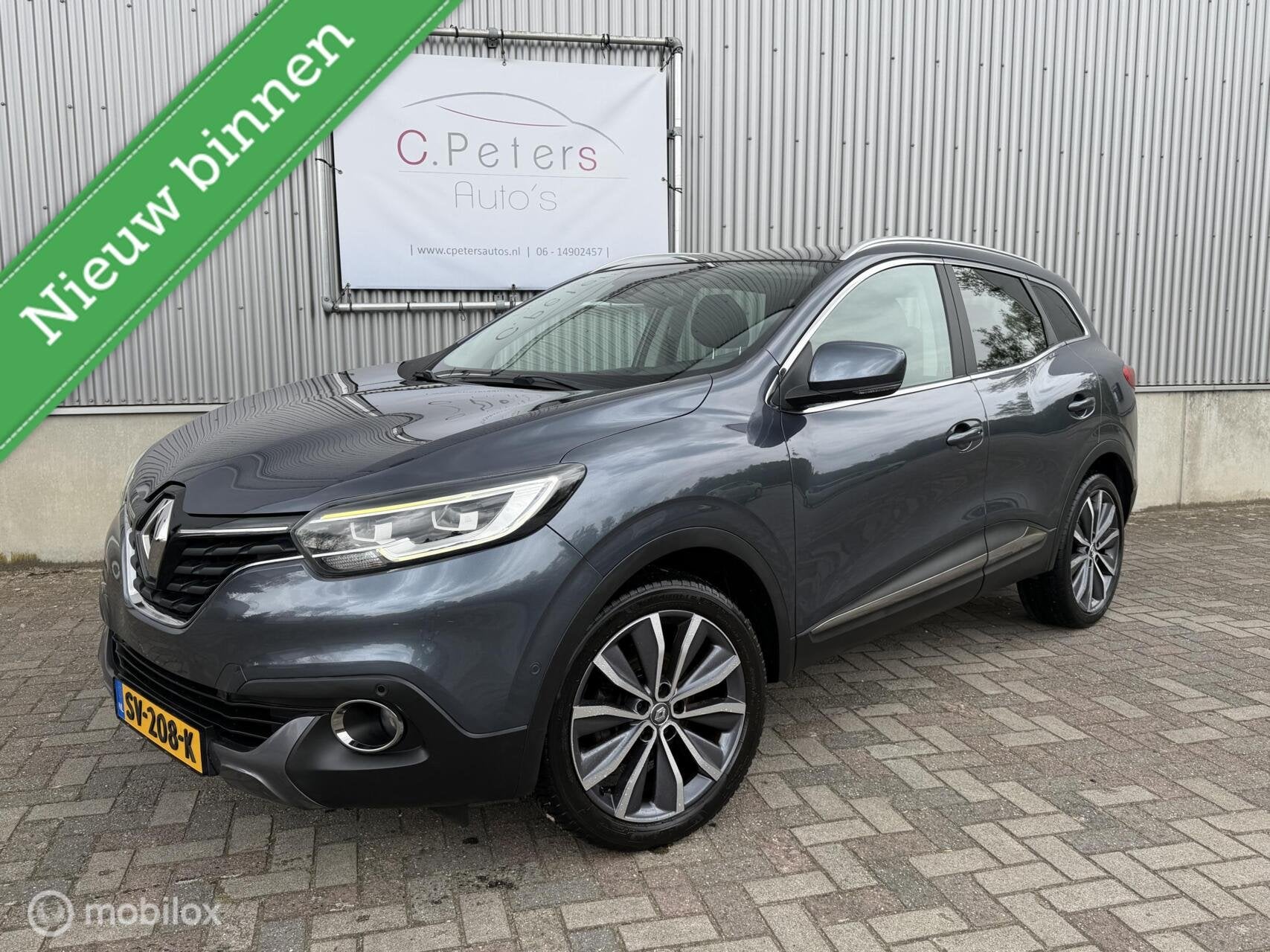 Renault Kadjar 1.2 TCe Bose 2016 / Camera / Trekhaak / Panor, Voorwielaandrijving, Gebruikt, 4 cilinders, Bedrijf