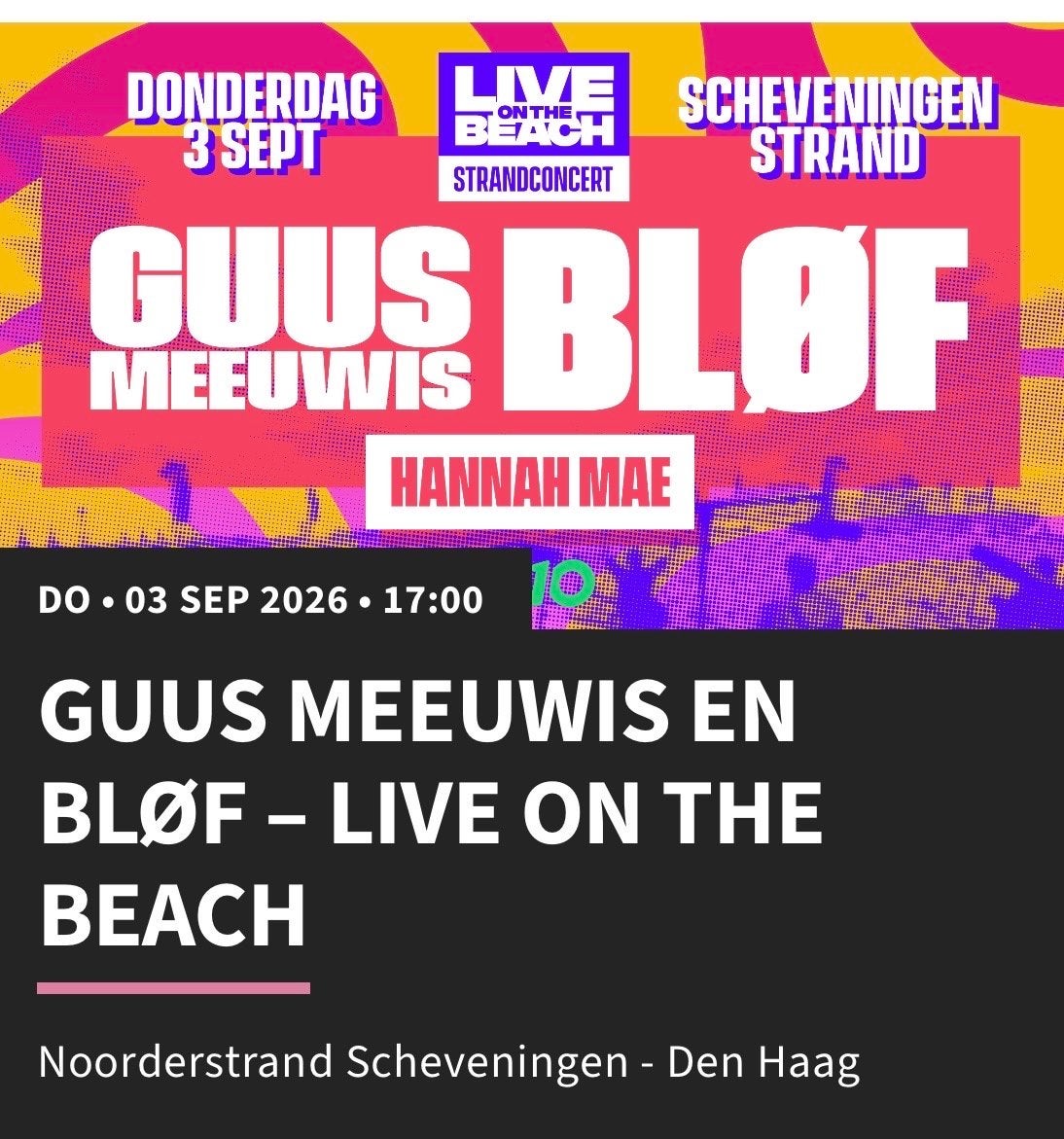 GUUS MEEUWIS, BLØF en HANNAH MAE, Drie personen of meer, September