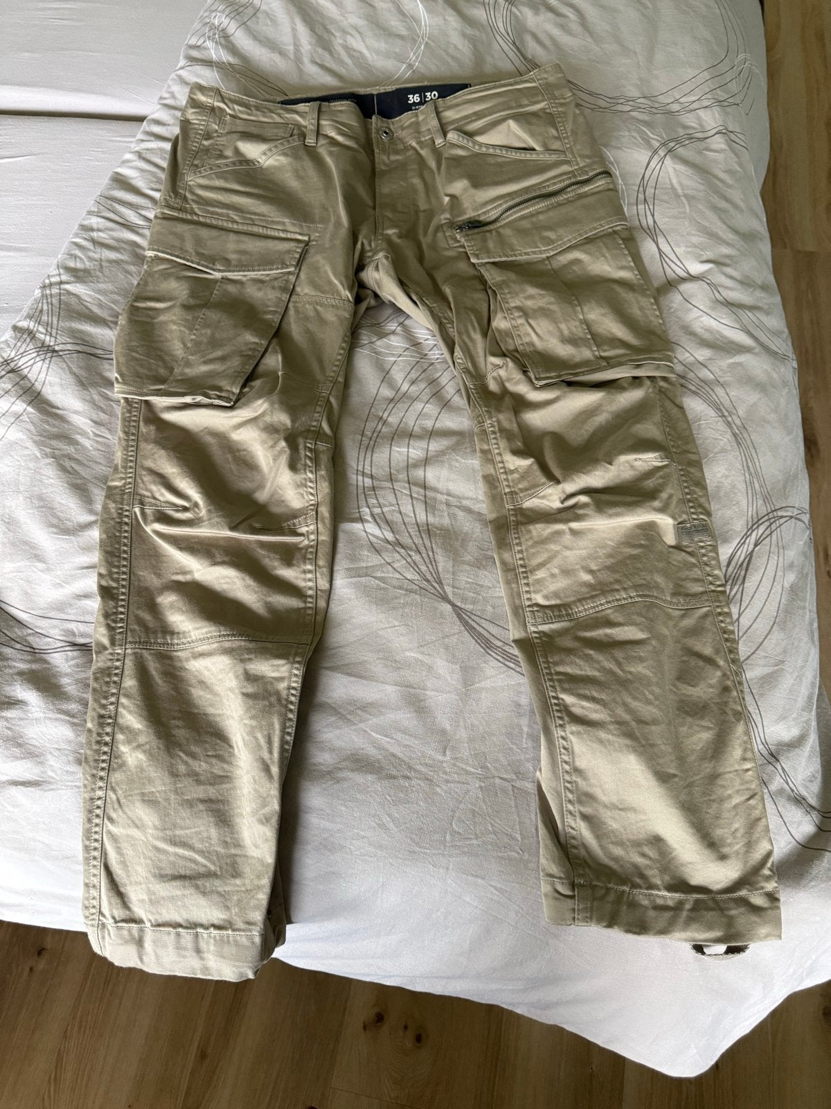 Nieuwe G-Star Raw Cargo Broek - Maat 36/30, Ophalen of Verzenden, Nieuw, Overige maten, Beige