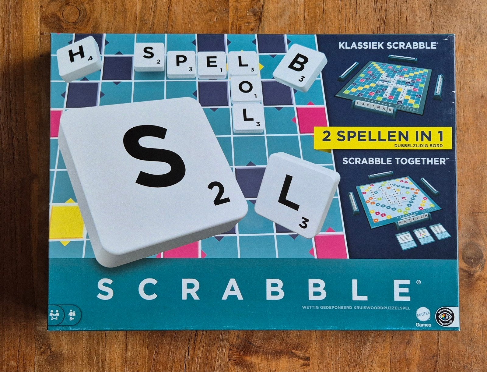 Scrabble: Klassiek & Together - 2 spellen in 1!  Nieuw, Een of twee spelers, Ophalen of Verzenden, Nieuw, Mattel Games