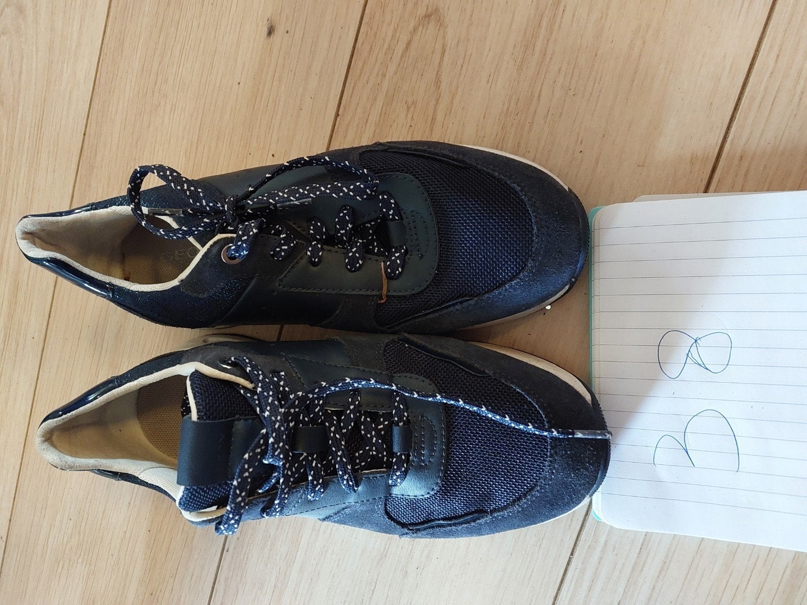 Geox schoenen maat 38, weinig gedragen, Blauw, Ophalen, Geox, Sneakers of Gympen