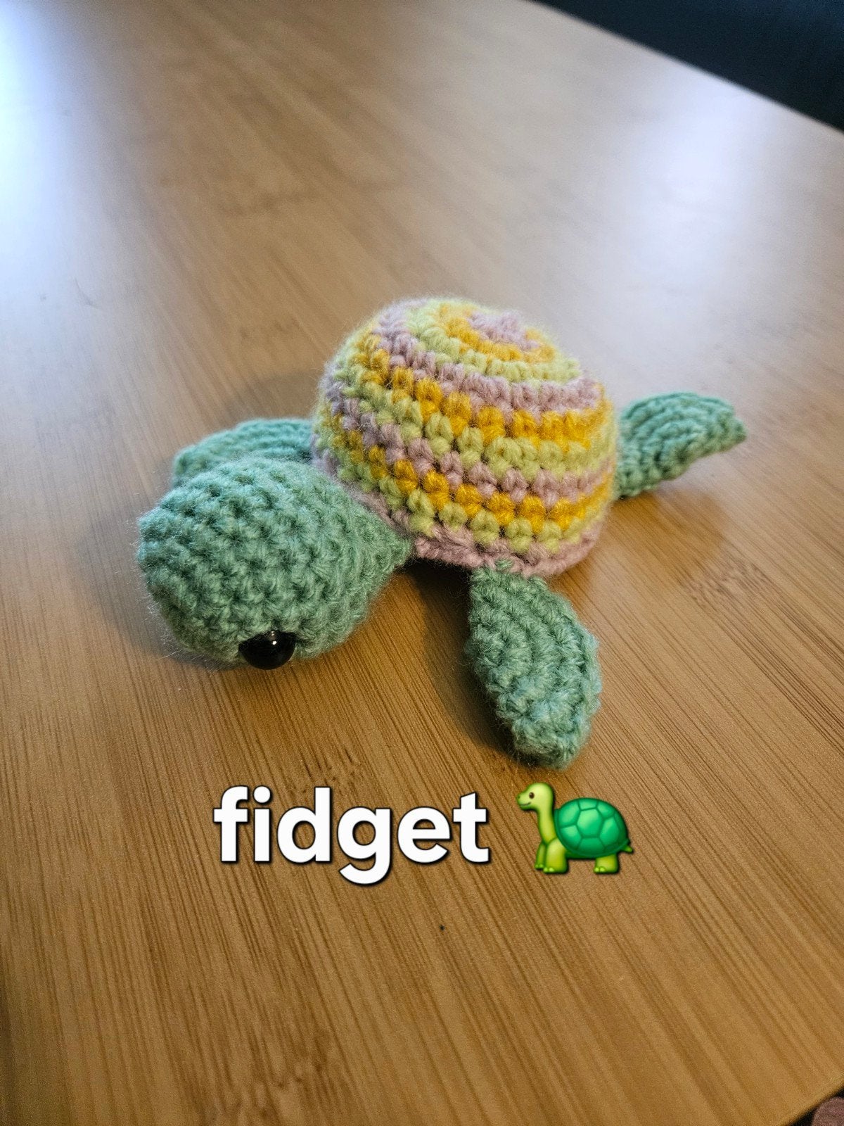 Gehaakte Fidget Schildpad nieuw - Handgemaakt en Uniek, Overige merken, Overige typen, Nieuw, Meerkleurig