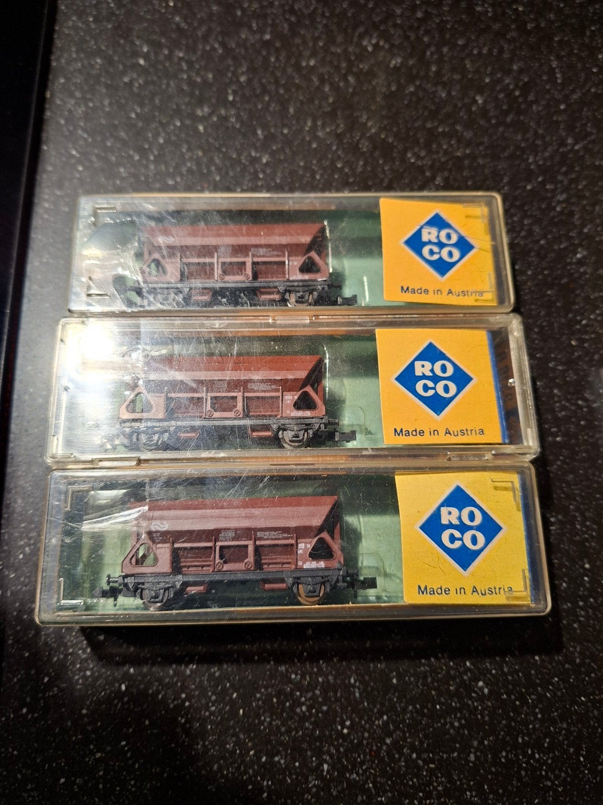 Roco NS wagons - Set van 3 goederenwagons, Hobby en Vrije tijd, Gelijkstroom, Wagon, Ophalen of Verzenden, Roco