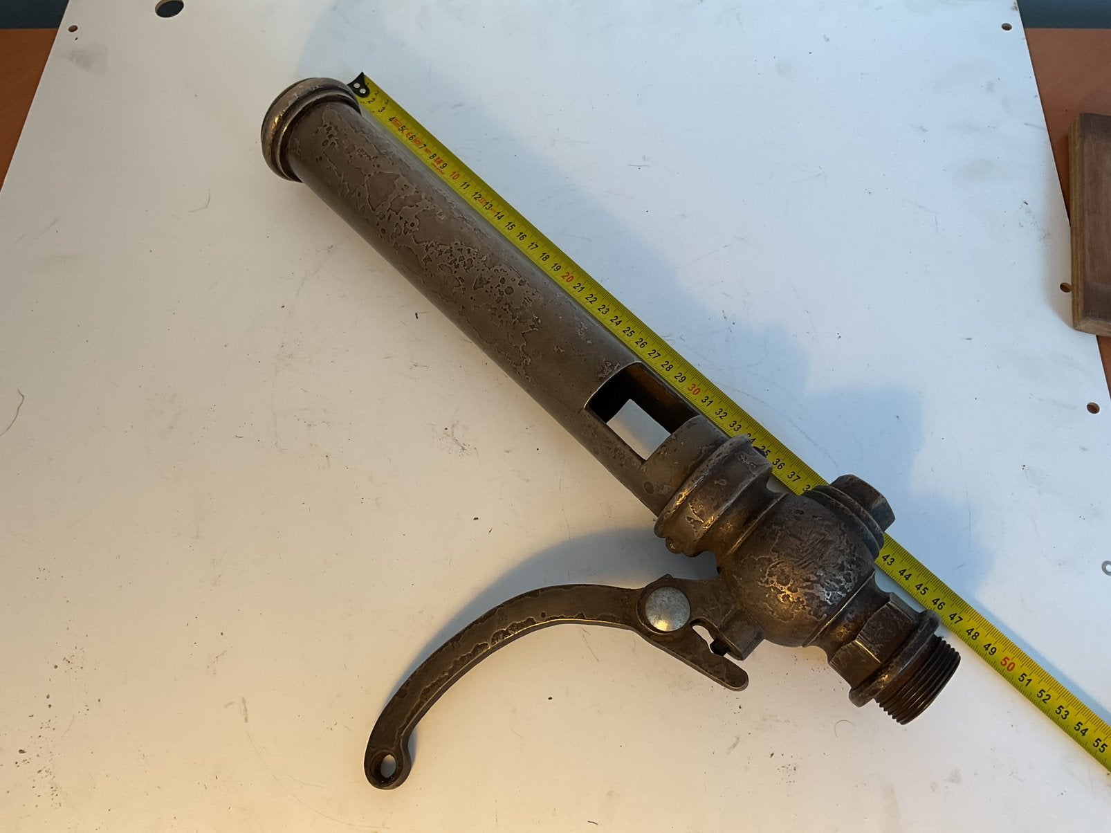 Grote Stoommachine stoomfluit, Ophalen of Verzenden, Brons