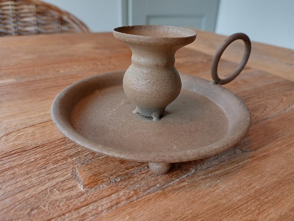 mooie kandelaar/blaker met oor, Huis en Inrichting, Woonaccessoires | Kandelaars en Kaarsen, Overige materialen, Ophalen of Verzenden