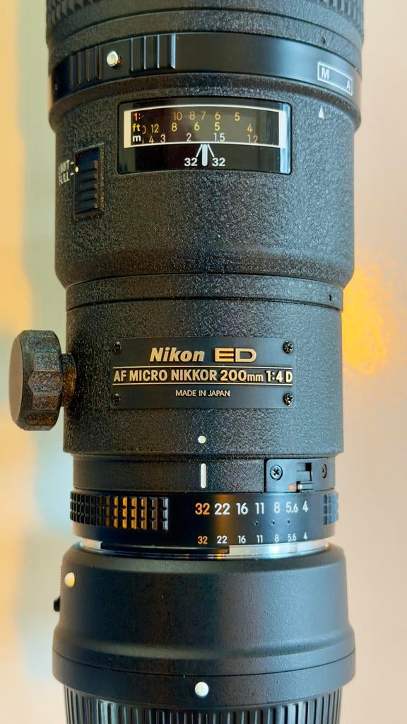 Nikon AF Micro Nikkor 200mm 1:4 D in perfecte staat, Ophalen of Verzenden, Zo goed als nieuw
