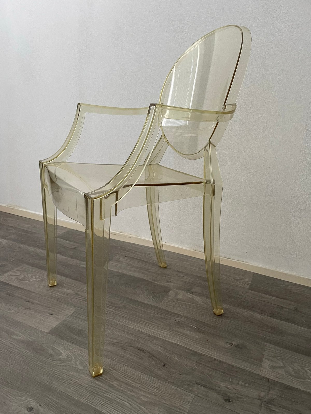 Kartell Louis Ghost Stoel - Transparant Geel, Huis en Inrichting, Stoelen, Ophalen, Kunststof, Overige kleuren, Zo goed als nieuw