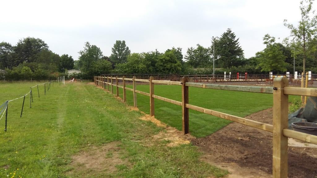 Budget Doorsteekomheining Paardenwei, Dieren en Toebehoren, Stalling en Weidegang, Weidegang, 4 paarden of pony's of meer