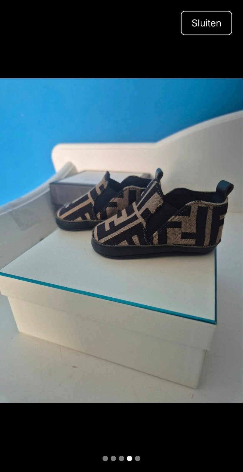 Fendi baby schoentjes - Zo goed als nieuw, Schoentjes, Jongetje of Meisje, Fendi, Ophalen of Verzenden